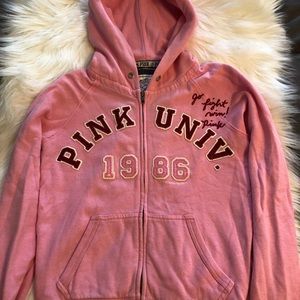VS Pink University Light Pink Hoodie
